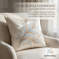 Zephyrel™ AuraSilk Embroidered Lumbar Pillow